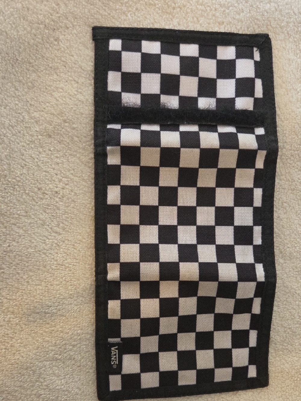 Vans Black & White Checkerboard Fold Wallet - Picture 3 of 3